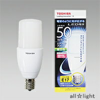 ☆東芝　E−CORE　LED電球　T形 断熱材施工器具対応　昼白色　E17口金　全光束70…...:alllight:10053176