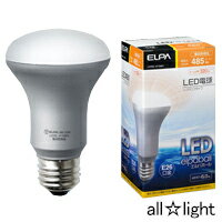 ☆ELPA　エルパボール　LED電球　レフランプタイプ　6．0W　電球色相当　E26口金　…...:alllight:10040323