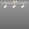 ☆ バリューNセット 引掛シーリング用配線ダクトレール LED電球T形60W形用スポットライト3台セット(ランプ付) LEDS88027Rx3+MR720WH+LDT8LGS60Wx3