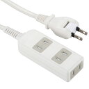 ☆オーム電機 3個口 3mタップシャッター付 ホワイト HST33S84W