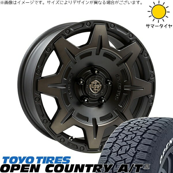 パジェロミニ 175/80R16 サマータイヤ ホイール 4本セット 新品 | トーヨータイヤ (TOYO TIRE) オープンカントリー A/T3 × ウェッズ (WEDS) クロスオーバーガーメンツ スタイルM マットブラッククリア 16インチ 7J +35 5穴114.3