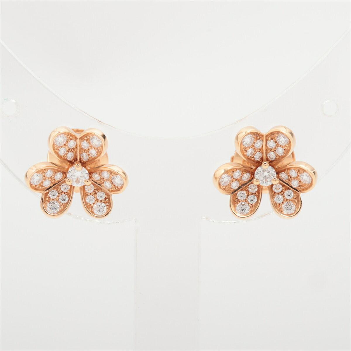 【中古】ヴァンクリーフ&アーペル フリヴォル ミニ ダイヤ ピアス 750(YG) 3.7g VCARP7RJ00