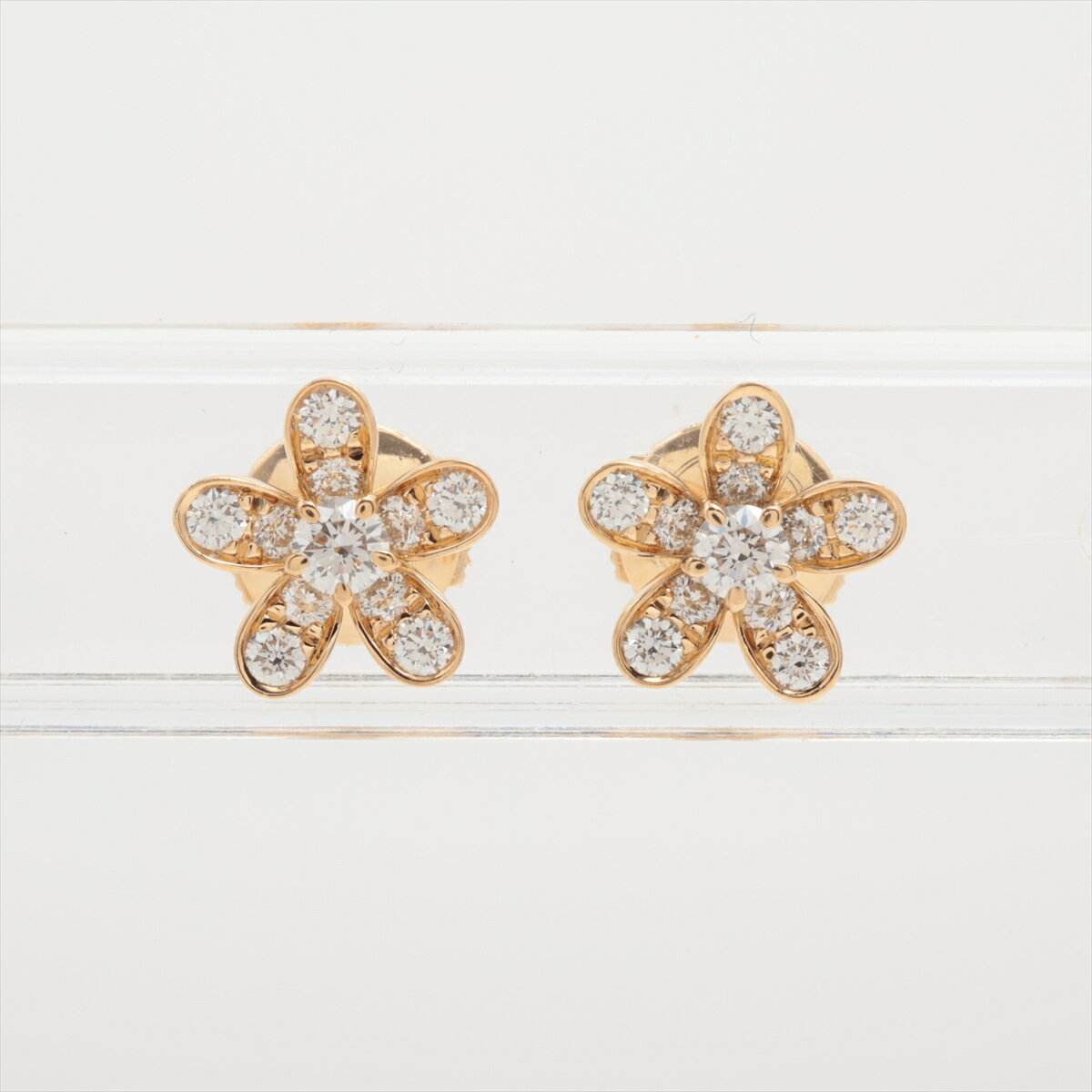 【中古】ヴァンクリーフ&アーペル ソクラテス ダイヤ ピアス 750(YG) 2.9g