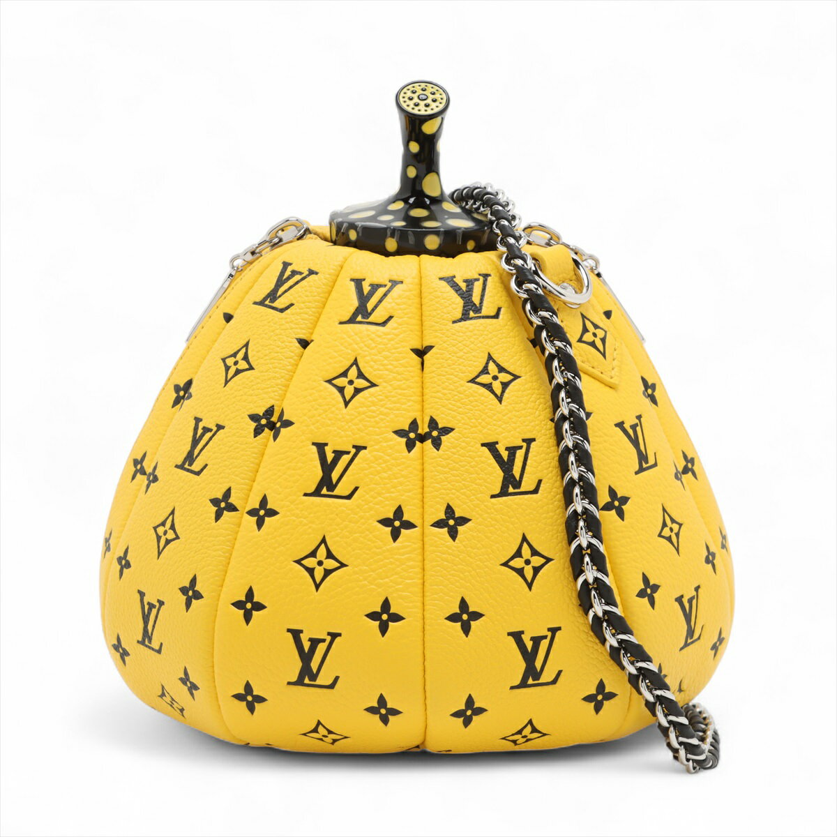 【中古】ヴィトン×草間彌生 LV×YK パンプキン バッグ M21760 イエロー RFID反応あり