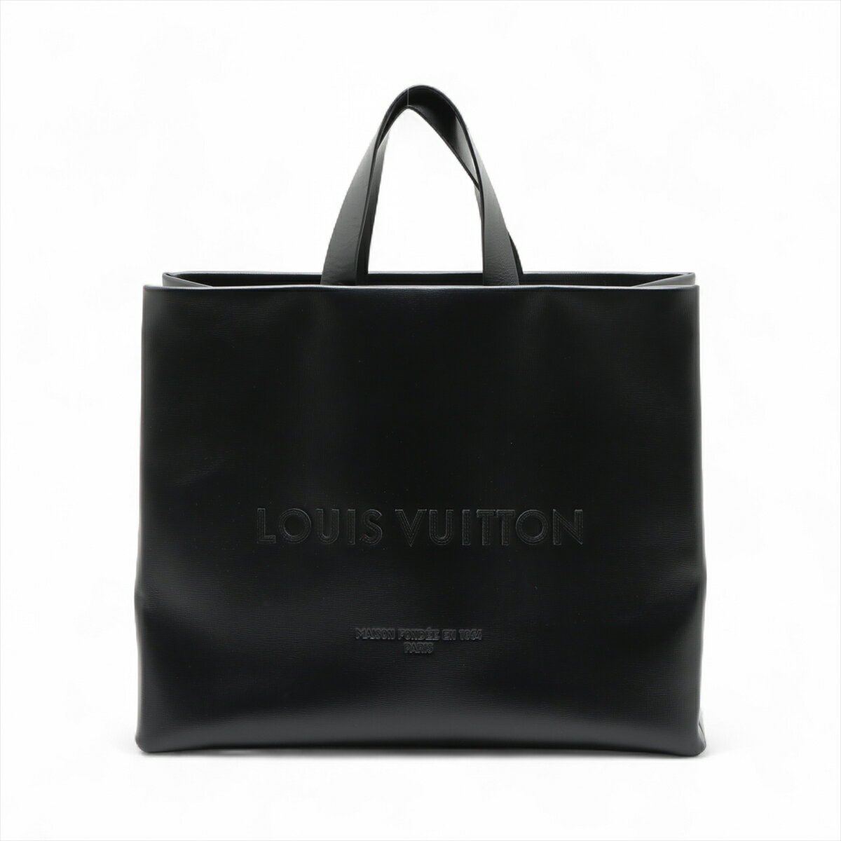【中古】ヴィトン LV パッケージング ショッパー トート MM M13979 ブラック RFID反応あり
