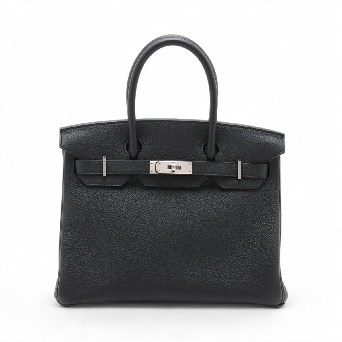 【中古】エルメス バーキン30 ルトゥルネ トゴ ブラック マットシルバー金具 K:2025年