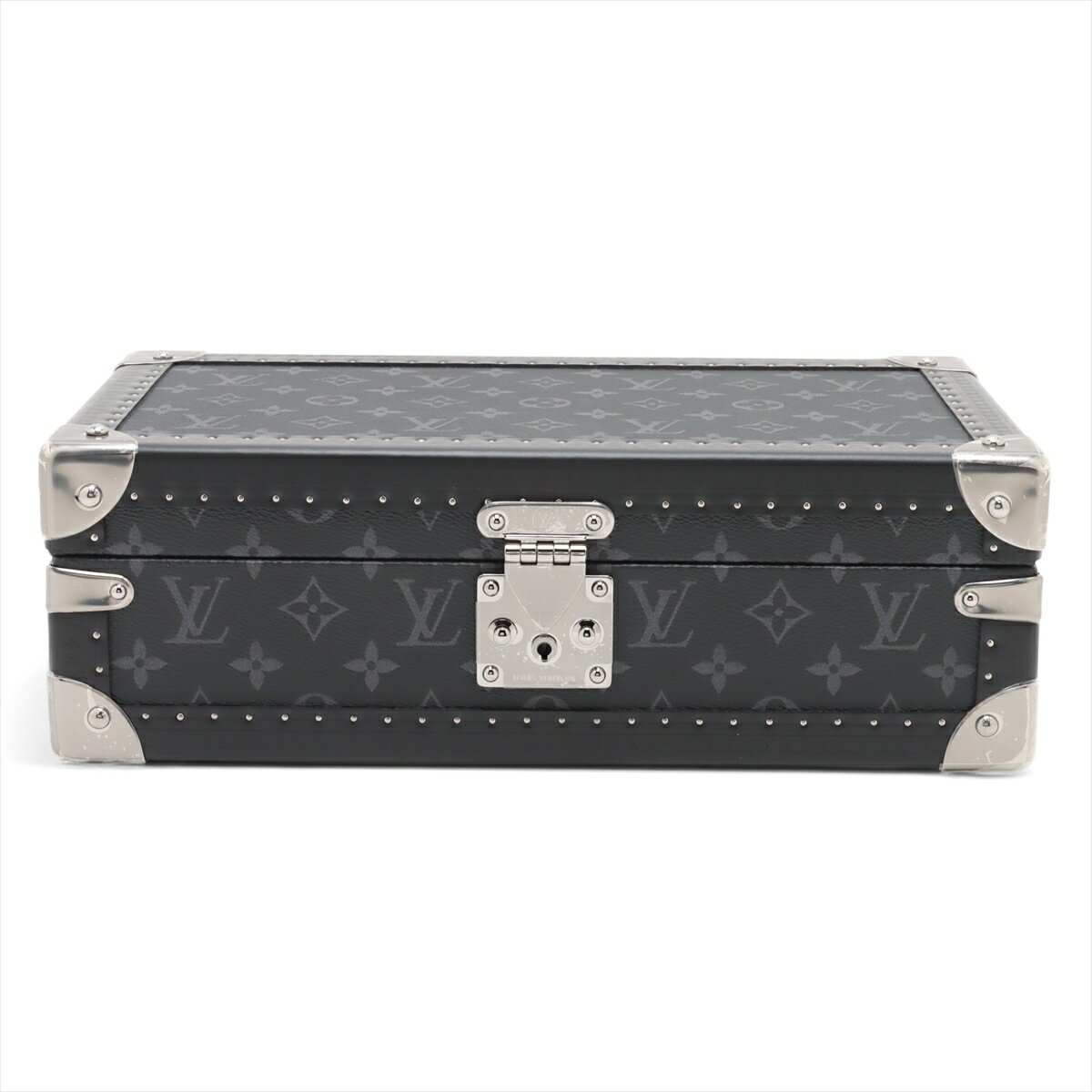 【中古】ヴィトン モノグラムエクリプス コフレ8モントル M20016 ブラック ウォッチケース キー付属