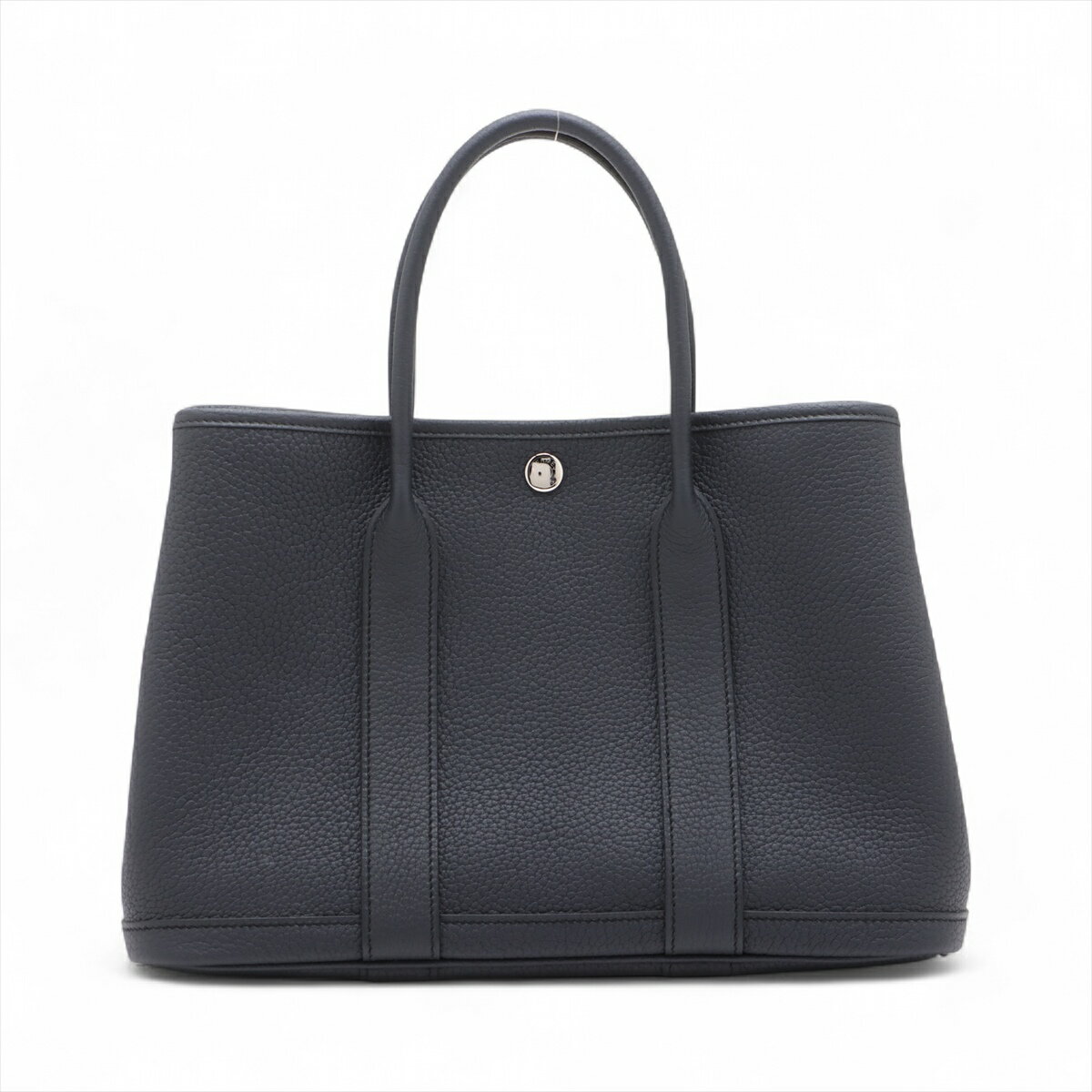 【中古】エルメス ガーデンパーティ30 TPM ネゴンダ ブルーインディゴ シルバー金具 B:2023年