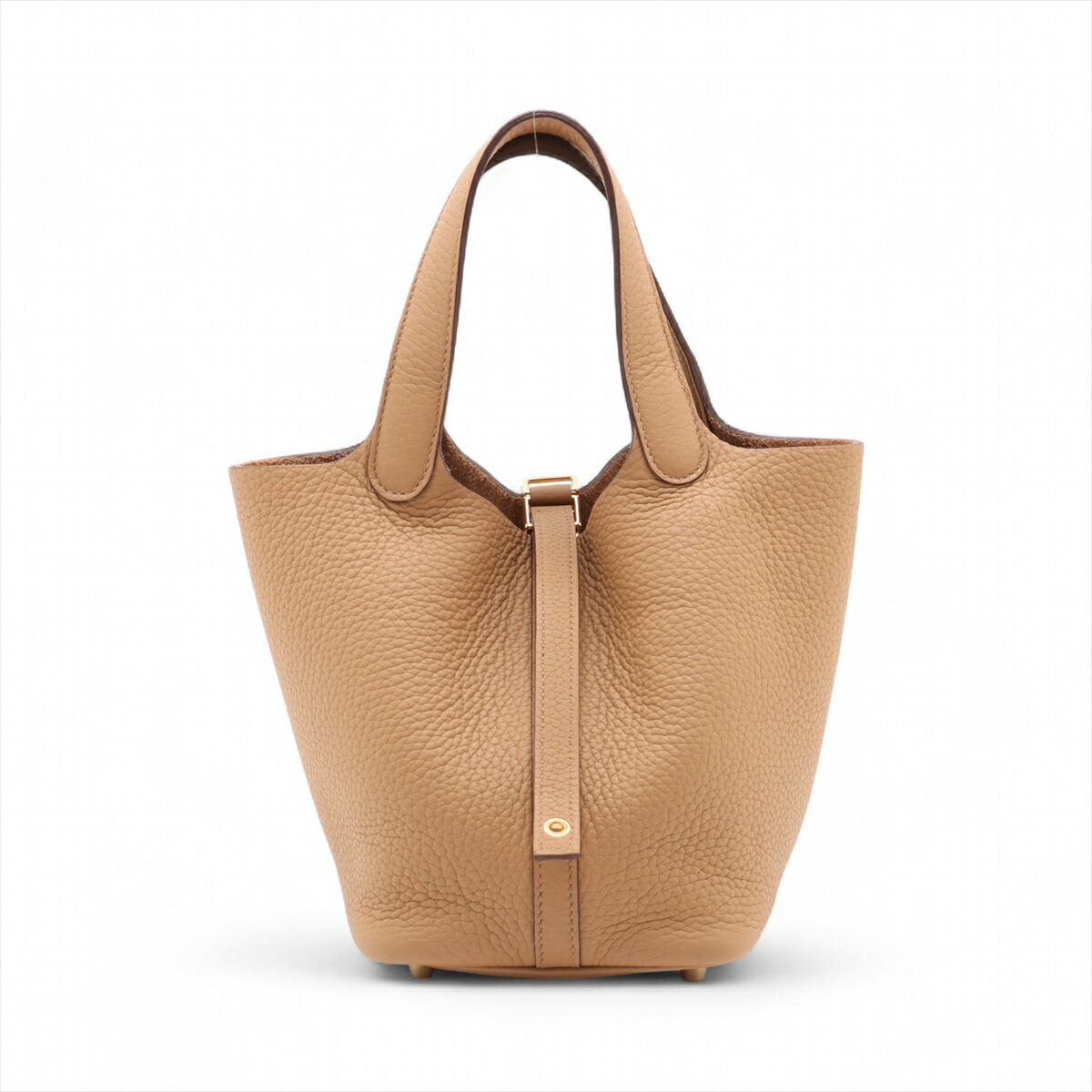 【中古】エルメス ピコタンロック18 PM トリヨンクレマンス ビスキュイ ゴールド金具 B:2023年