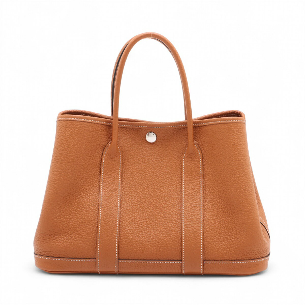 【中古】エルメス ガーデンパーティ30 TPM ネゴンダ トフィ シルバー金具 A:2017年