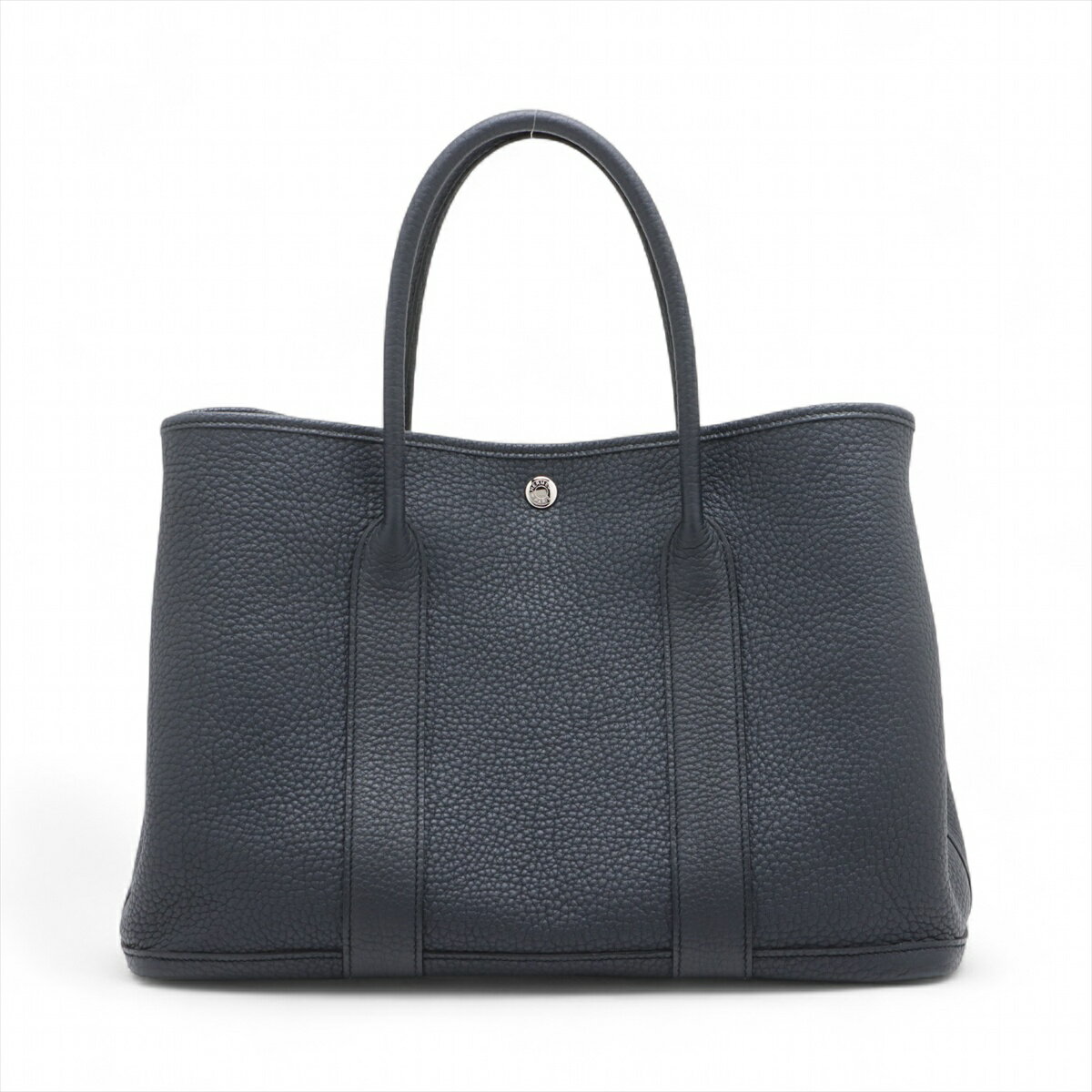 【中古】エルメス ガーデンパーティ36 PM ネゴンダ ブルーインディゴ シルバー金具 Z:2021年