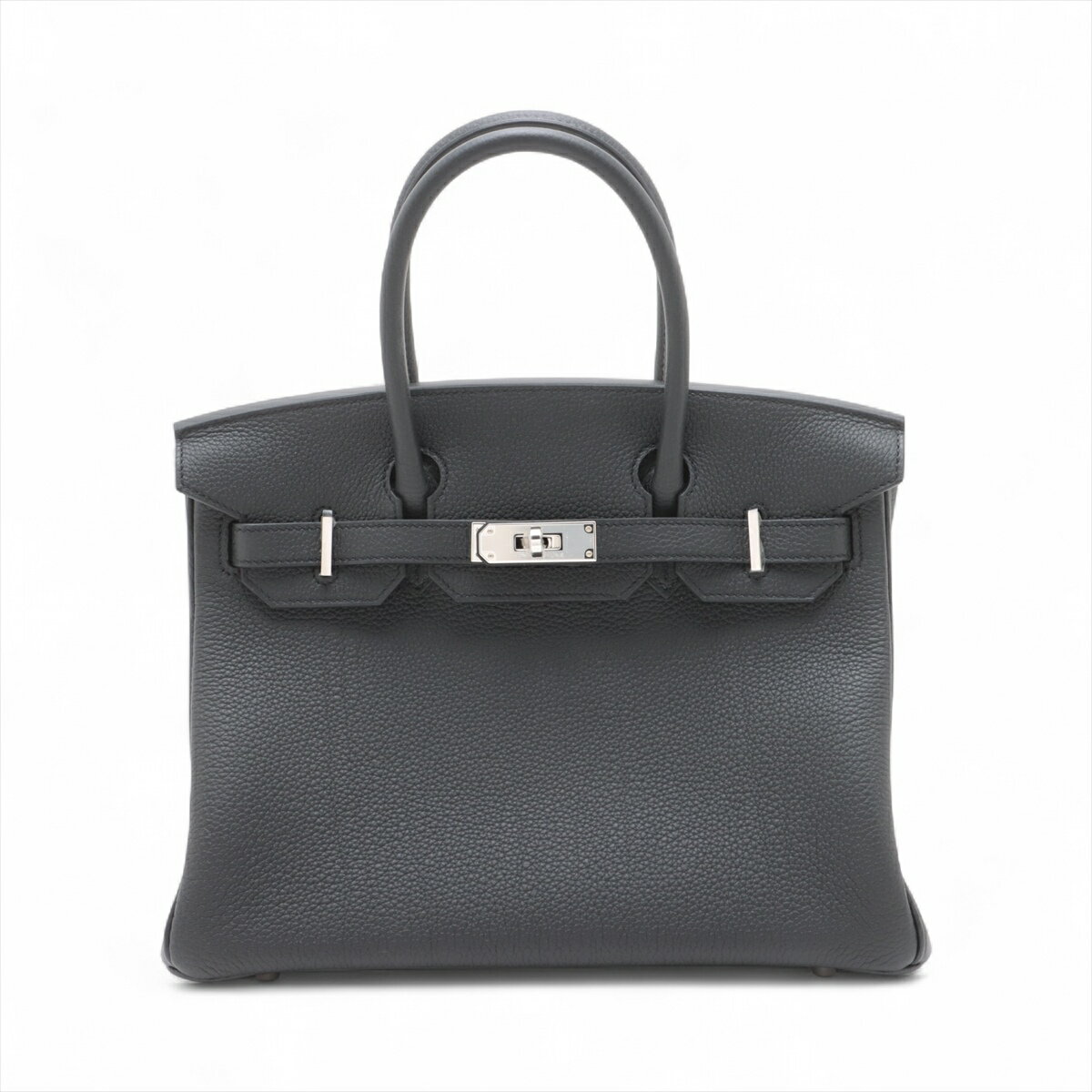【中古】エルメス バーキン30 ルトゥルネ トゴ ブラック シルバー金具 K:2025年