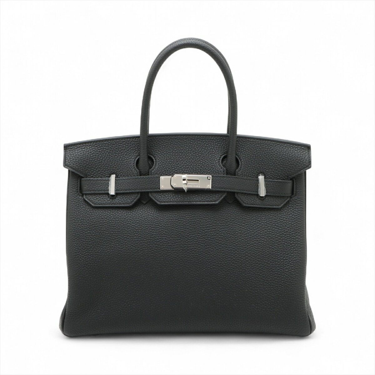 【中古】エルメス バーキン30 ルトゥルネ トゴ ブラック シルバー金具 K:2025年
