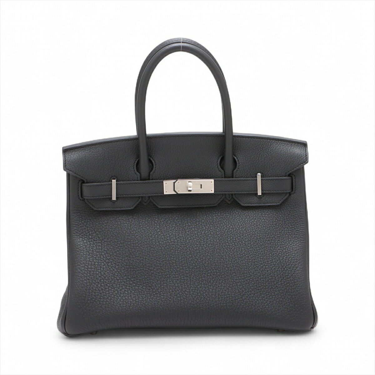 【中古】エルメス バーキン30 ルトゥルネ トゴ ブラック シルバー金具 K:2025年