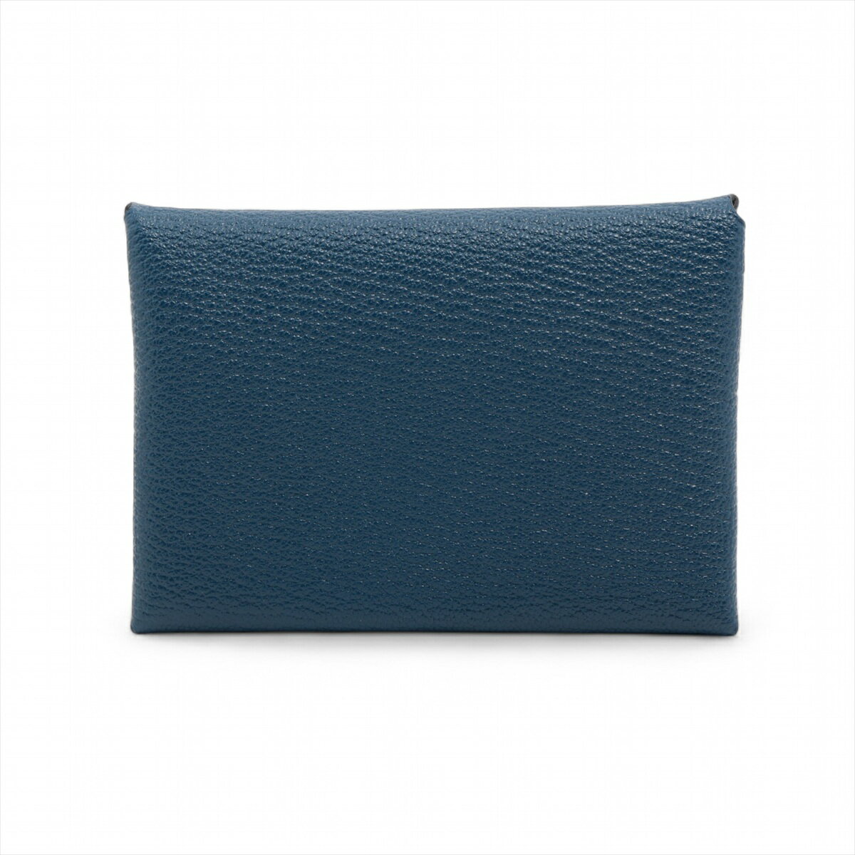 【中古】エルメス カルヴィ デュオ シェブルミゾル コインケース ネイビー B:2023年