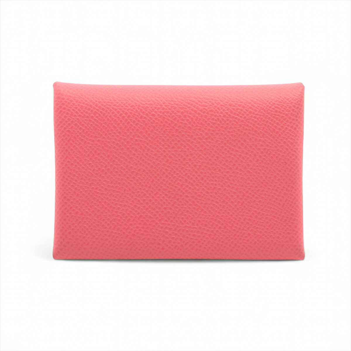 【中古】エルメス カルヴィ デュオ ヴォーエプソン コインケース ピンク B:2023年