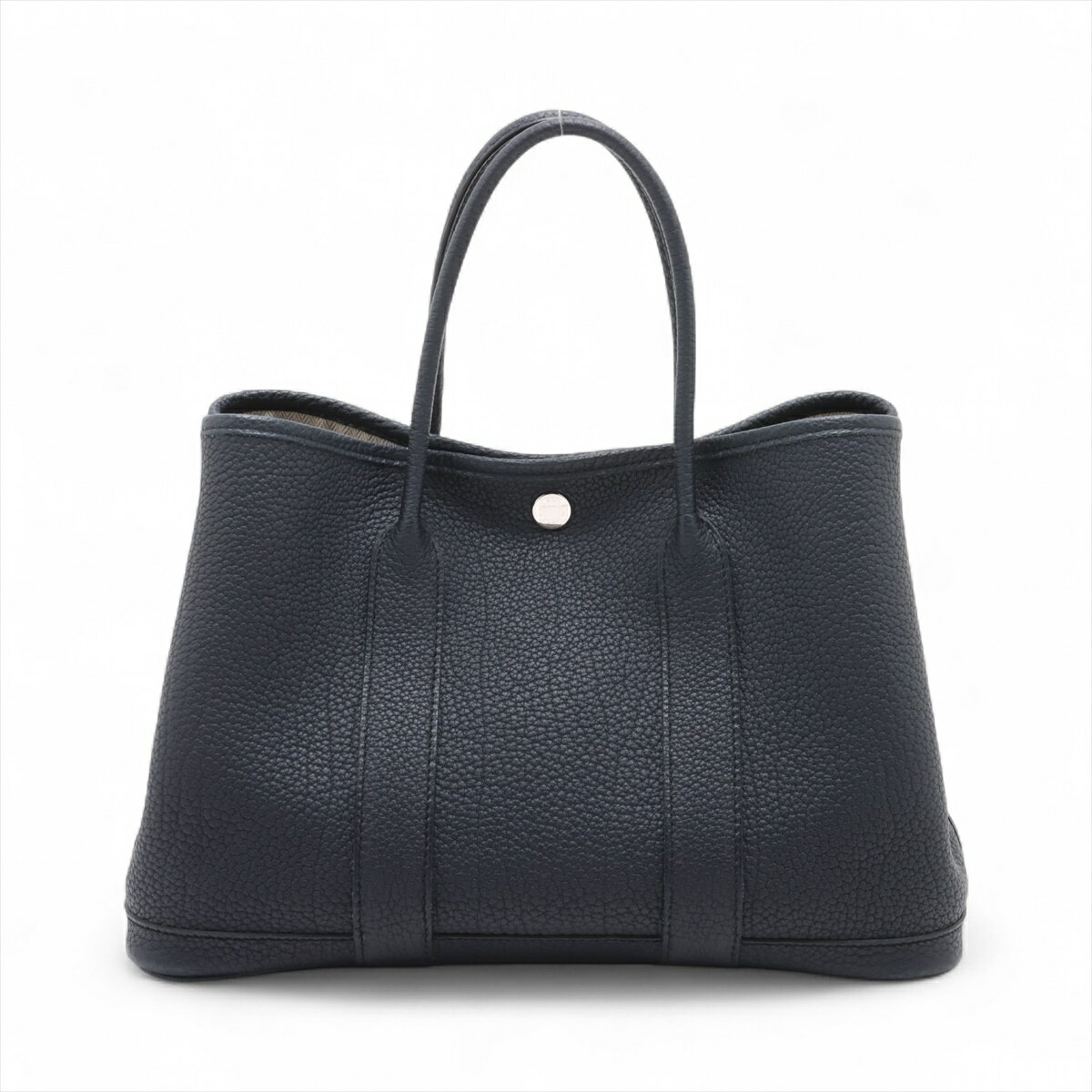 【中古】エルメス ガーデンパーティ30 TPM ネゴンダ ブルーインディゴ シルバー金具 X:2016年