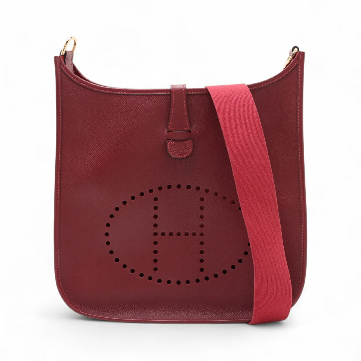 【中古】エルメス エヴリン1 33 GM クシュベル ルージュアッシュ ゴールド金具 □B:1998年