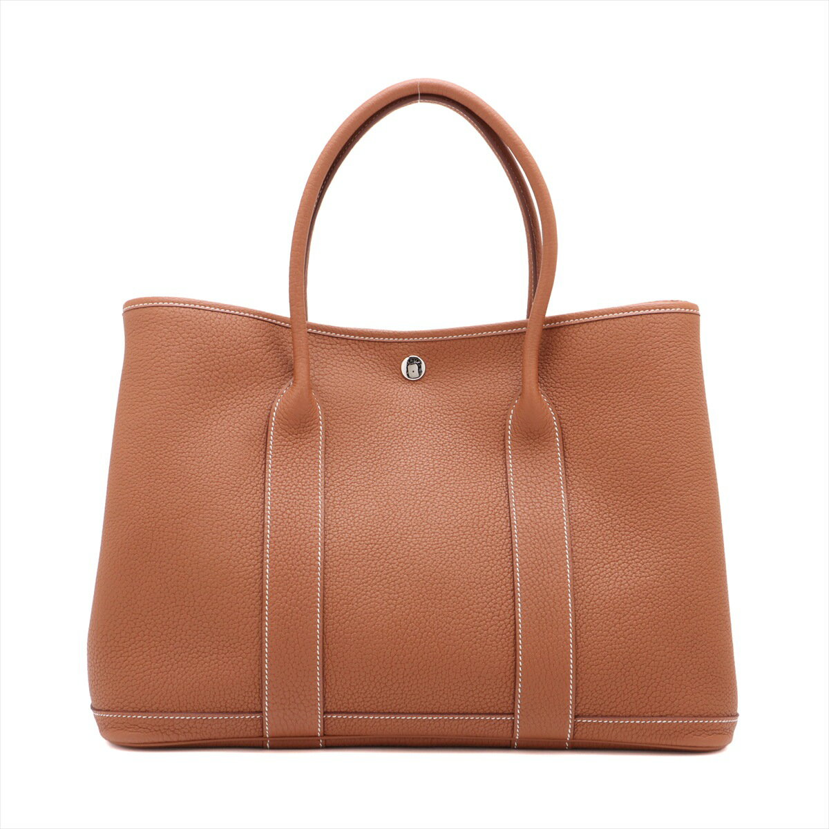 【中古】エルメス ガーデンパーティ36 PM ネゴンダ ゴールド シルバー金具 K:2025年