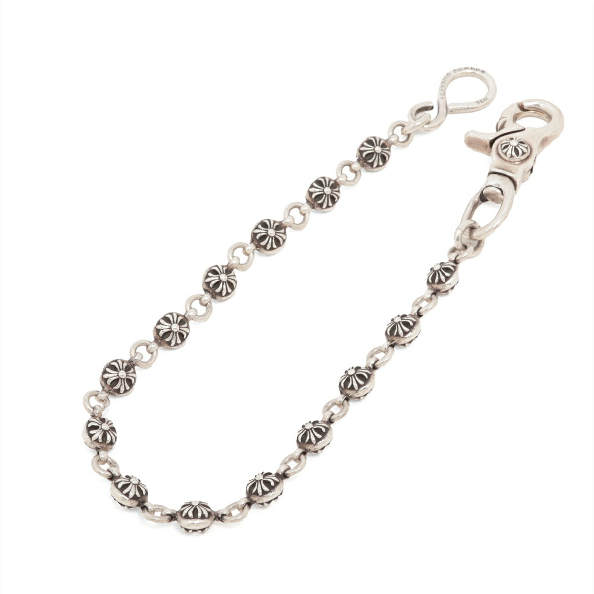 【中古】クロムハーツ #2クロスボール ウォレットチェーン 925 137.8g