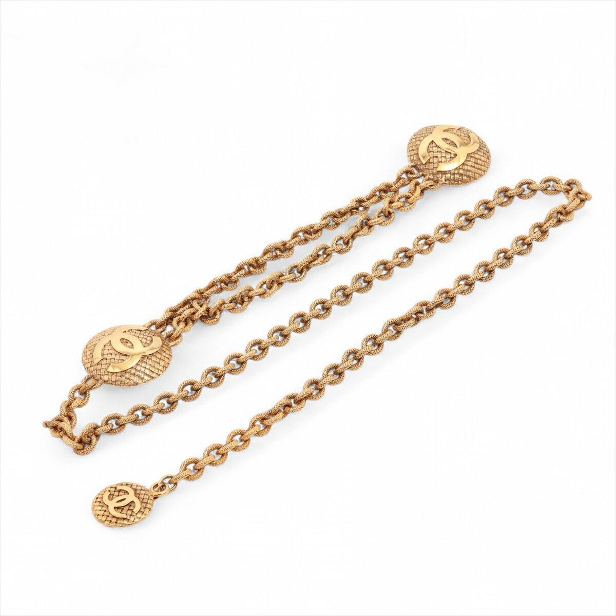 【中古】シャネル ココマーク チェーンベルト GP ゴールド