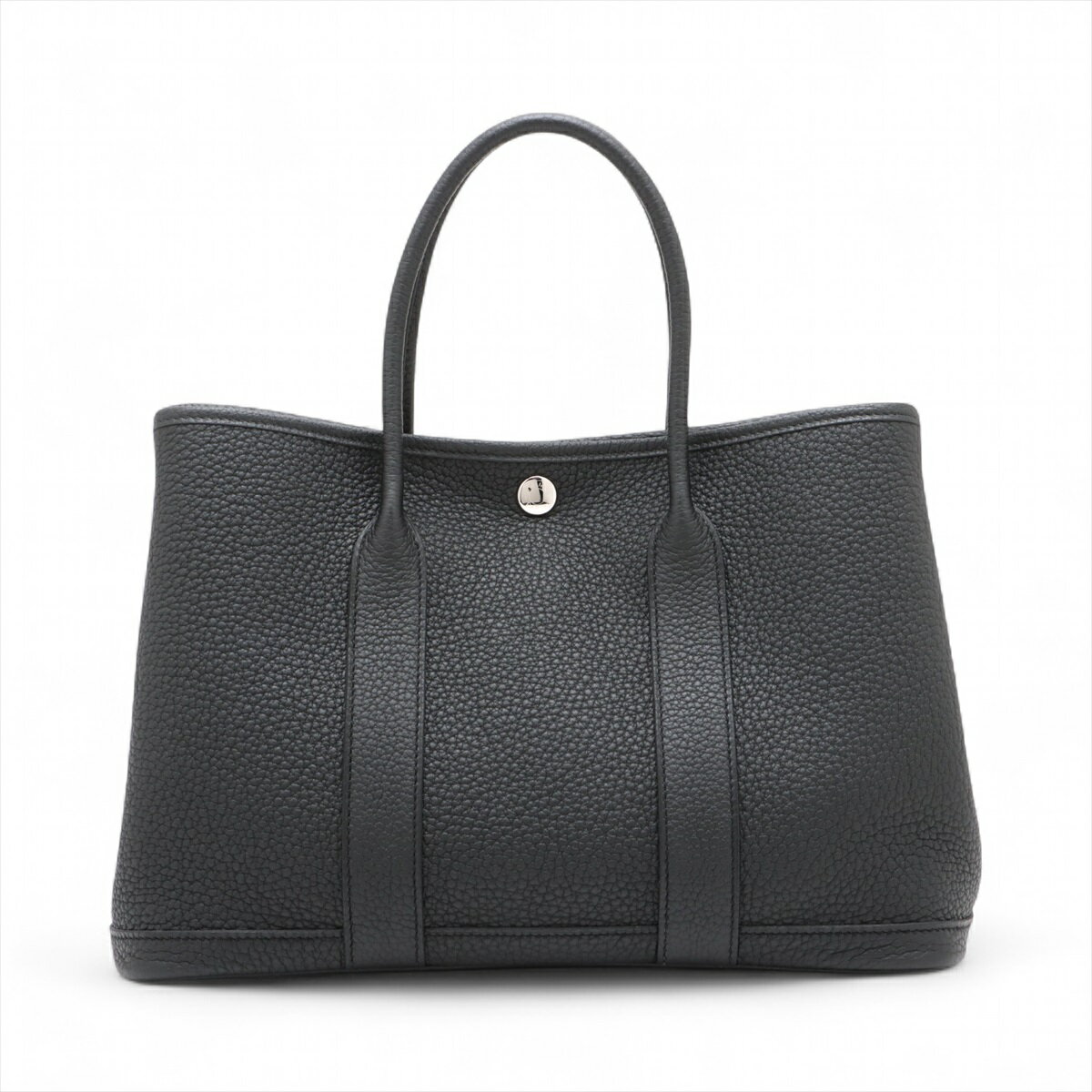 【中古】エルメス ガーデンパーティ30 TPM ネゴンダ ブラック シルバー金具 B:2023年