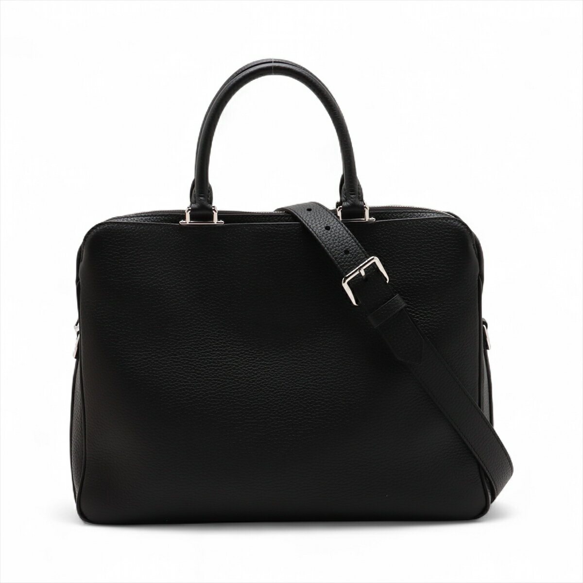 【中古】ヴィトン トリヨン アルマンドブリーフケース M54381 ブラック