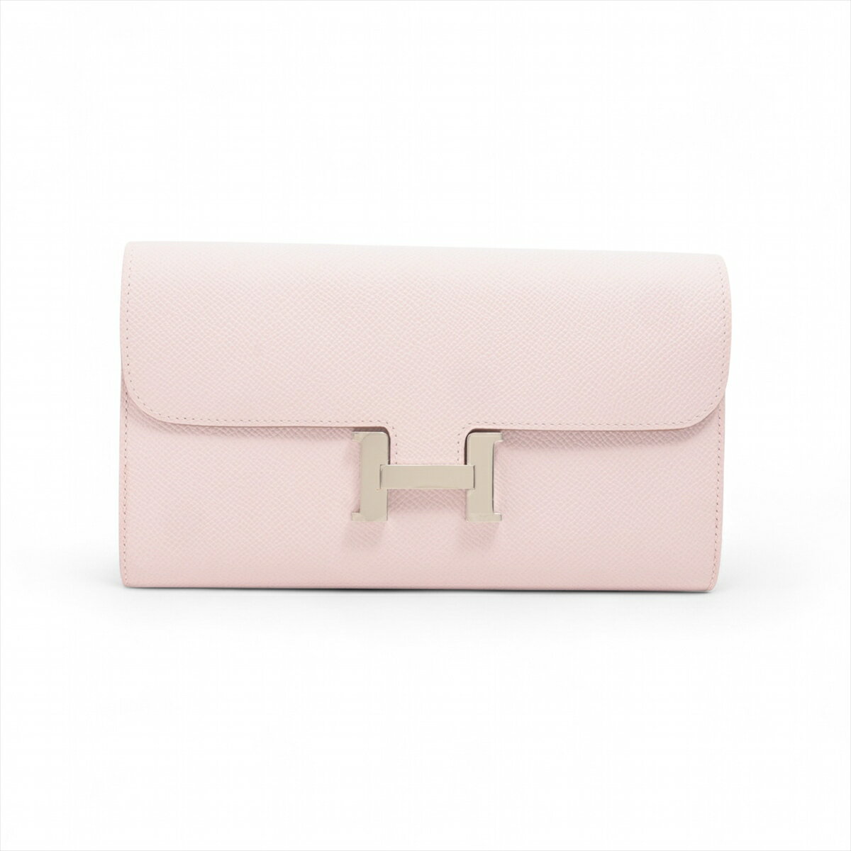 【中古】エルメス コンスタンスロング トゥーゴー ヴォーエプソン ショルダーウォレット モーヴペール シルバー金具 W:2024年