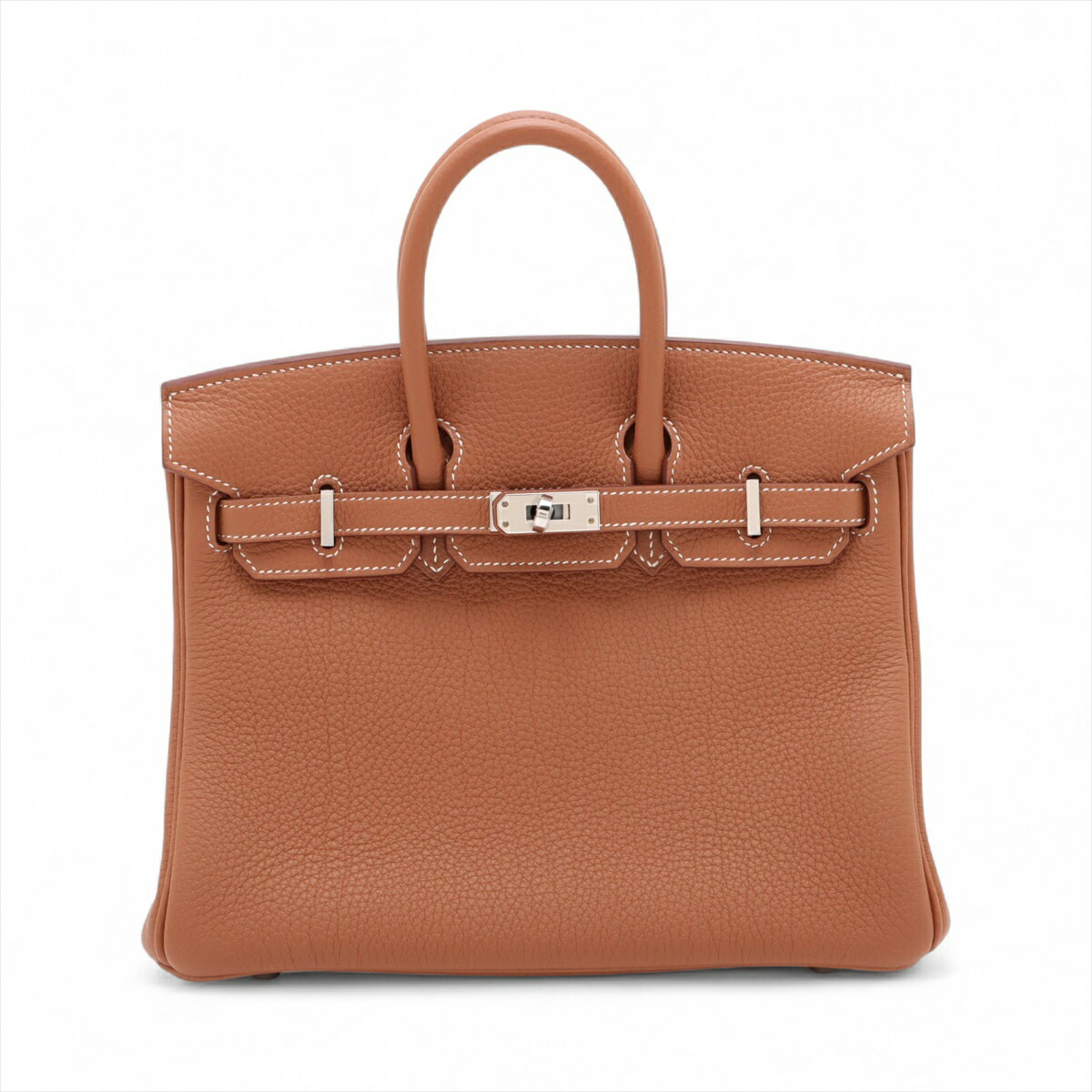 【中古】エルメス バーキン25 ルトゥルネ トゴ ゴールド シルバー金具 K:2025年