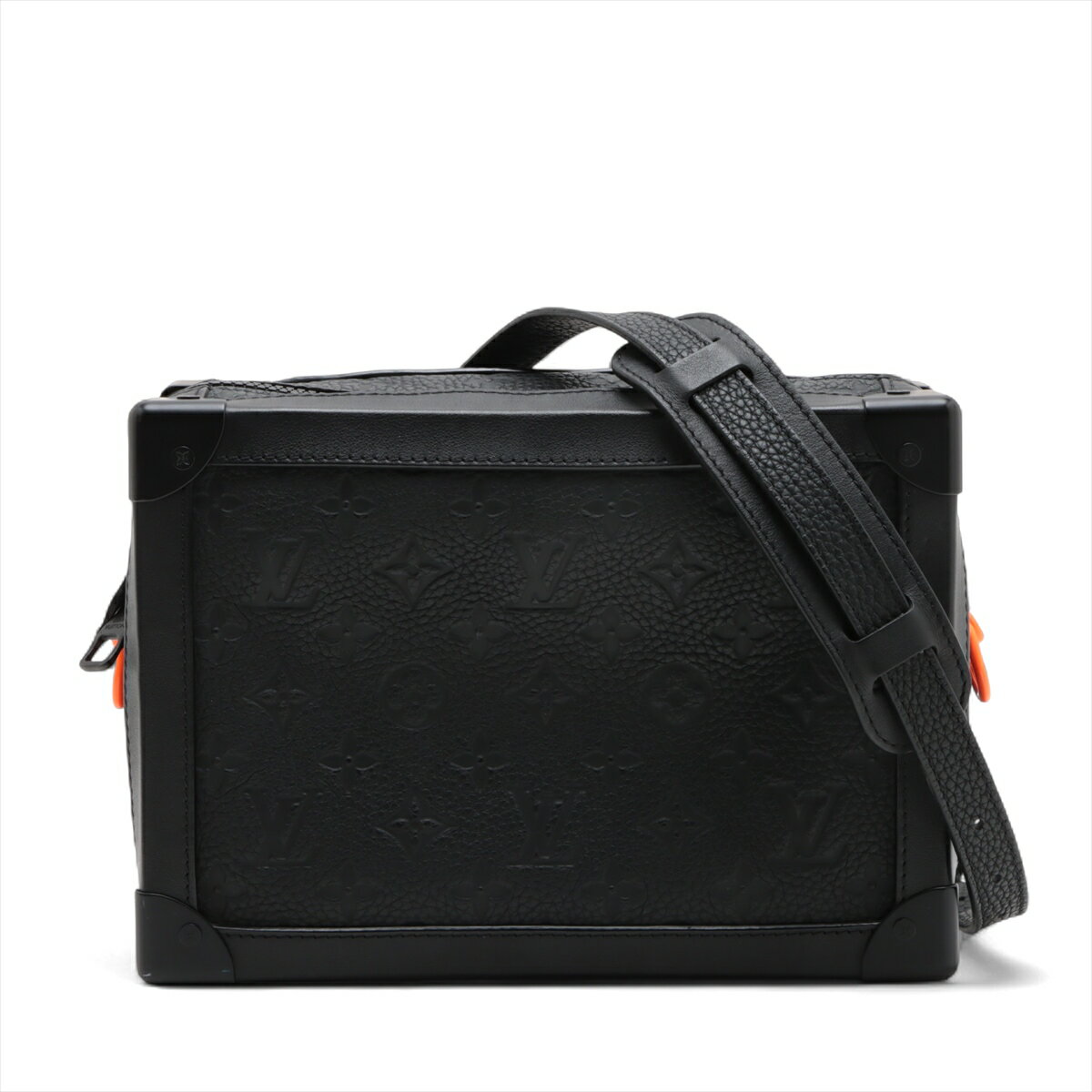 【中古】ヴィトン トリヨンモノグラム ソフトトランク M53288 ブラック RFID反応あり