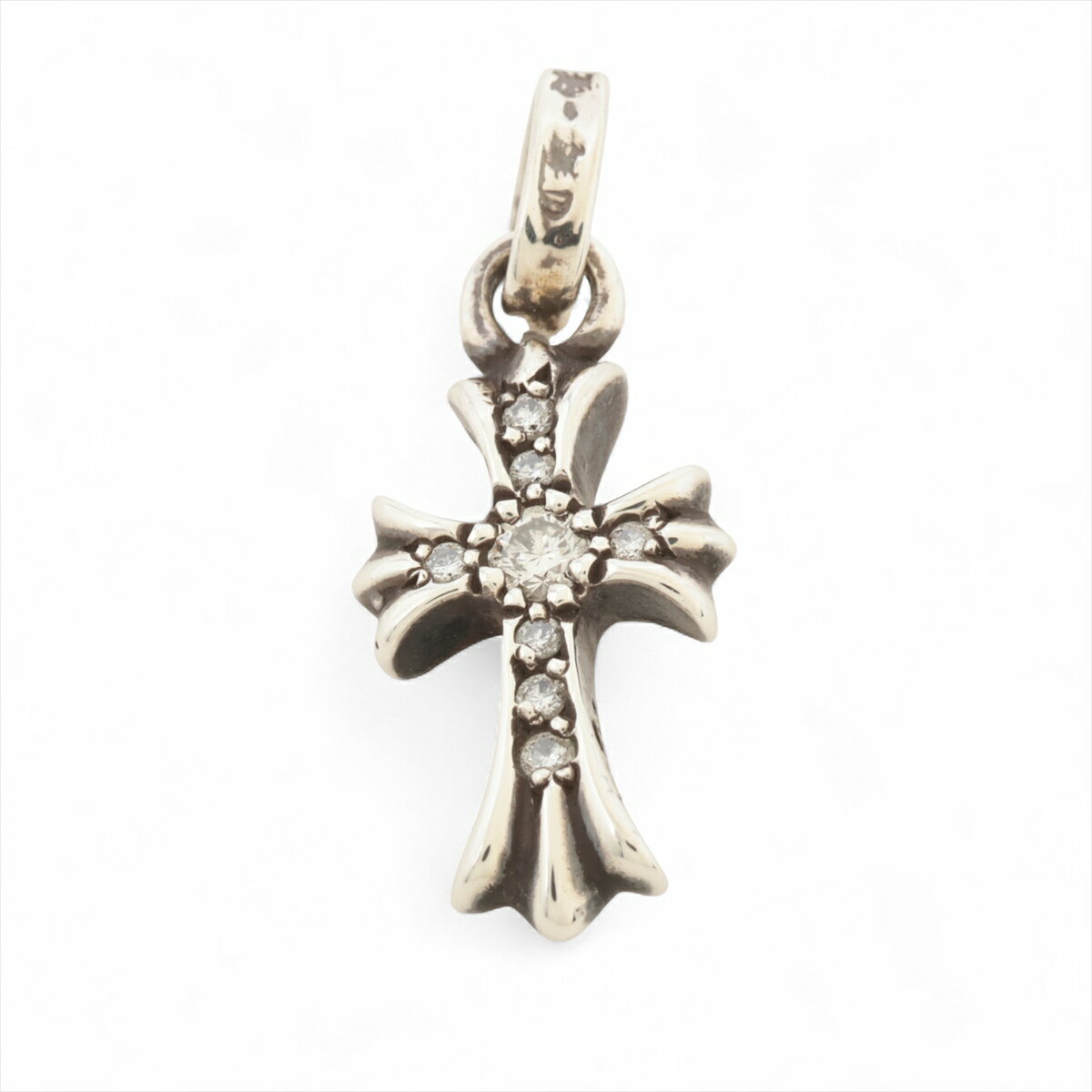 【中古】クロムハーツ ベイビーファット パヴェダイヤ ペンダントトップ 925 1.9g インボイスアリ