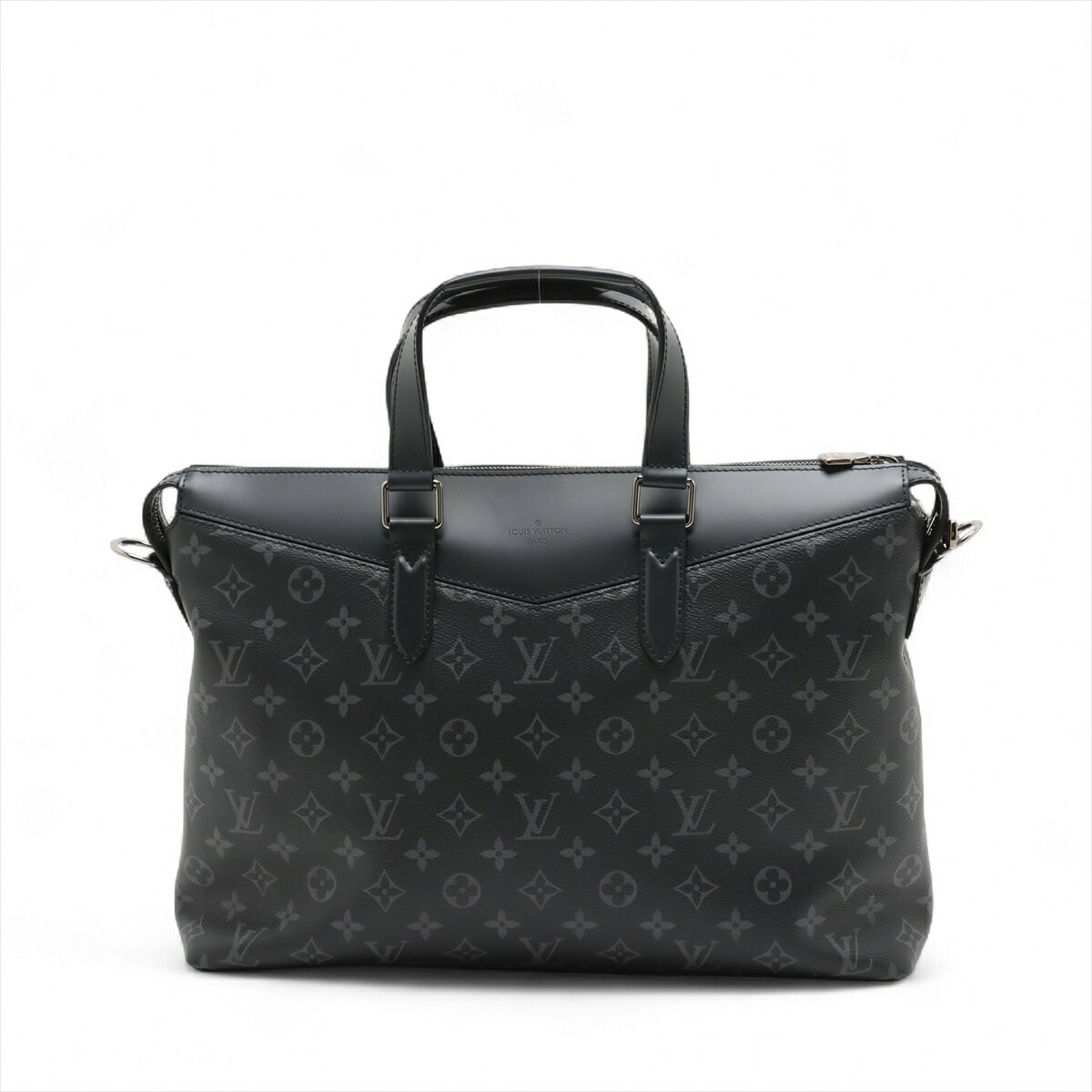 【中古】ヴィトン モノグラムエクリプス ブリーフケースエクスプローラー M40566 ブラック RFID反応あり