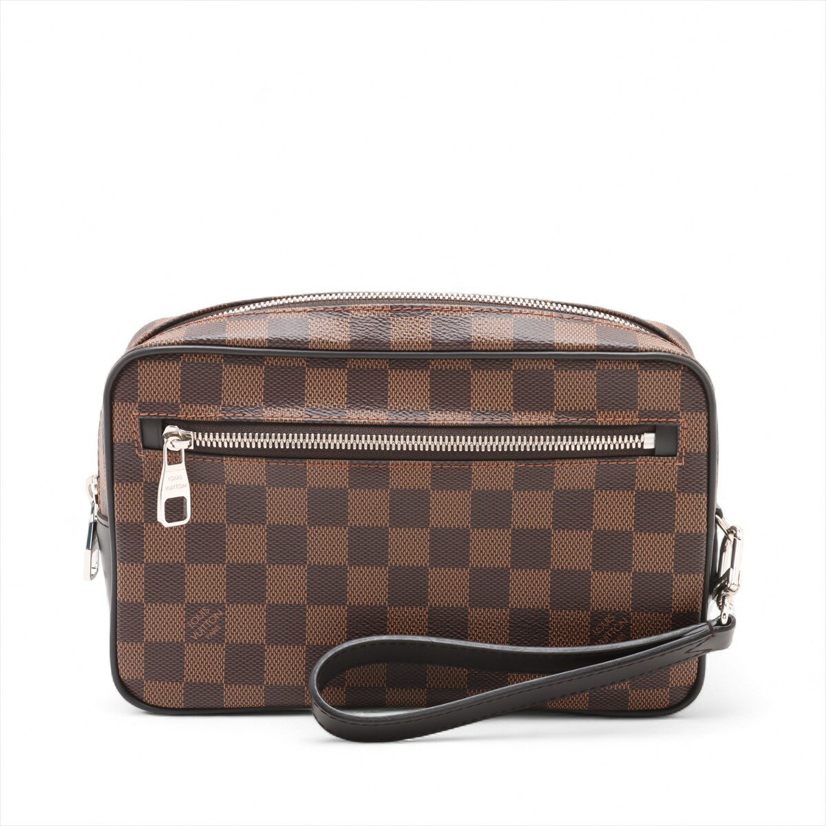 【中古】ヴィトン ダミエ ポシェットカサイ N41663 ブラウン