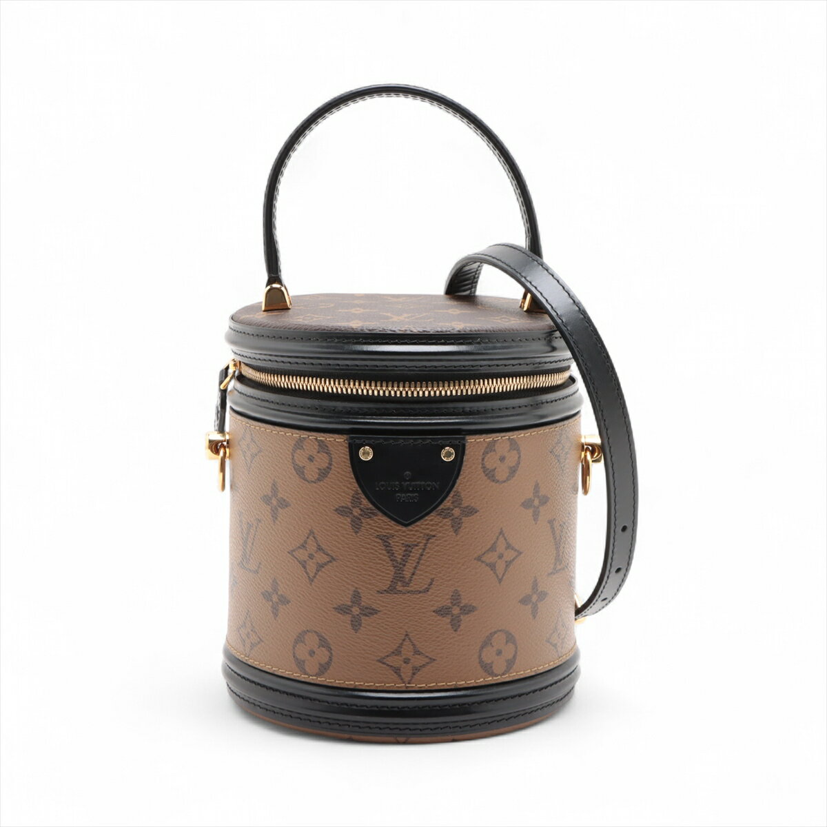 【中古】ヴィトン モノグラムリバース カンヌ M43986 ブラウン RFID反応あり