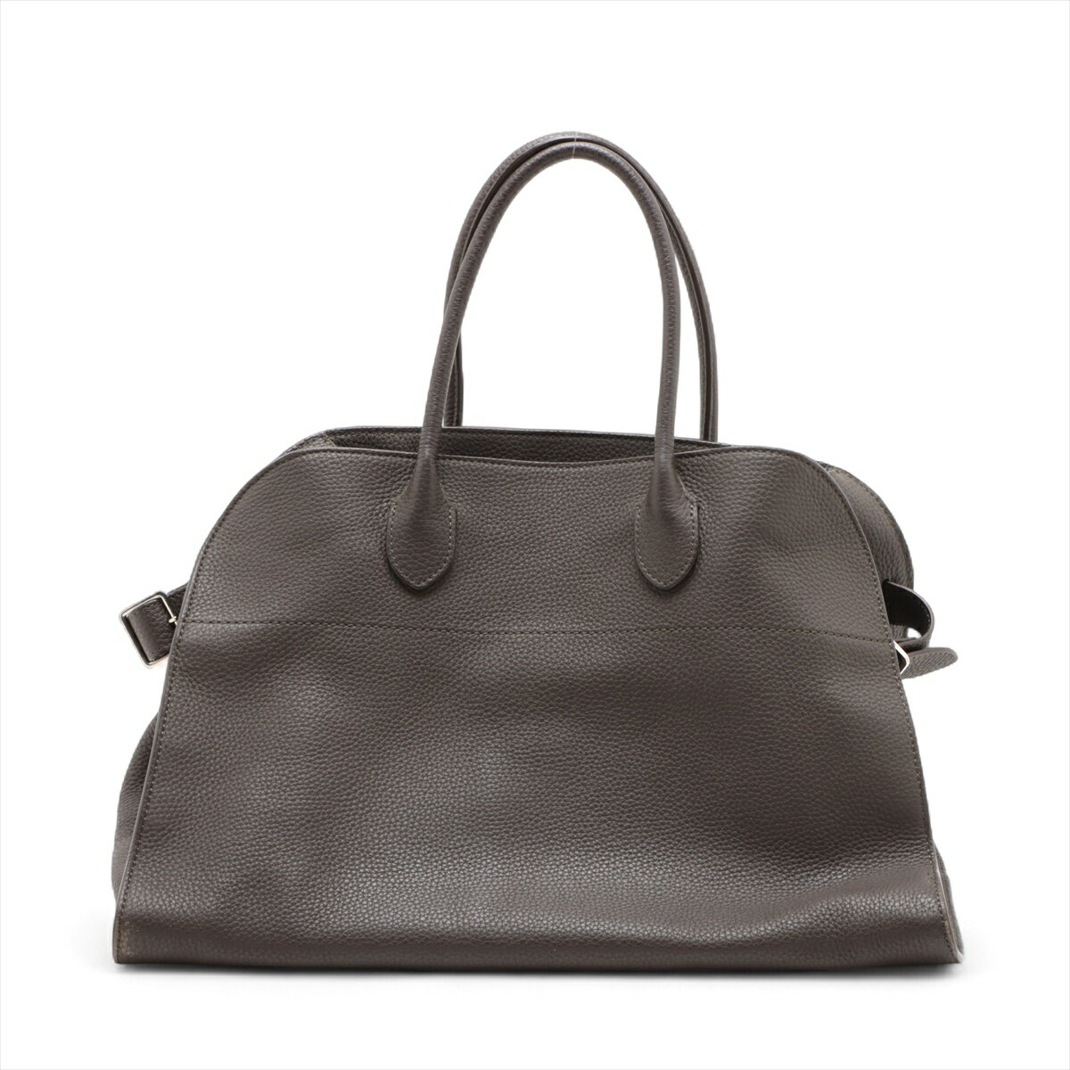 【中古】ザロウ ソフトマルゴー15 レザー ハンドバッグ ブラウン