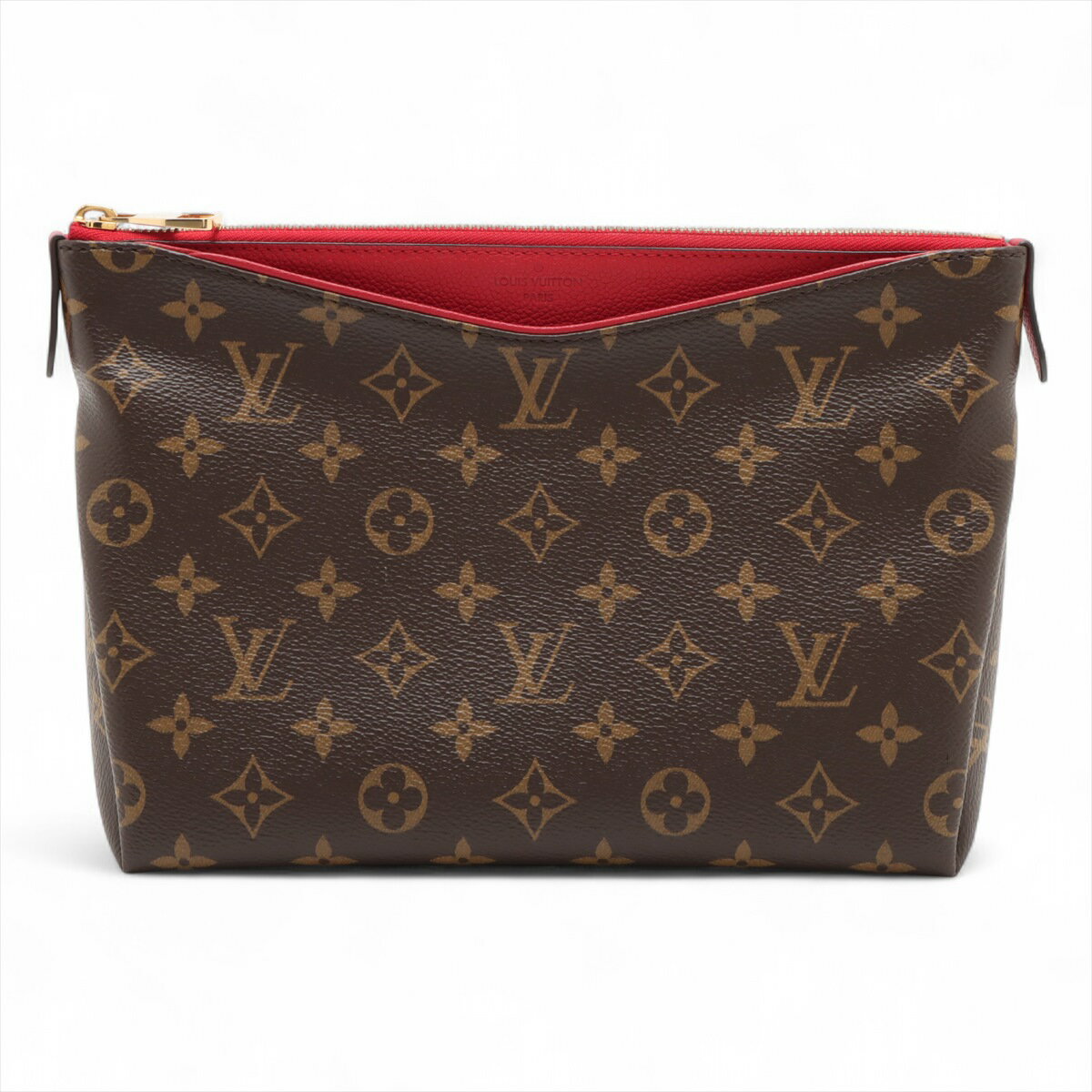 【中古】ヴィトン モノグラム パラスビューティーケース M64123 ブラウン ポーチ