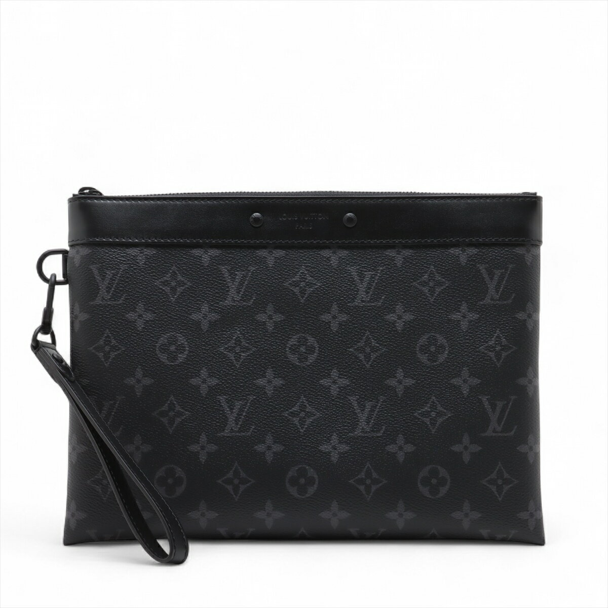 【中古】ヴィトン モノグラム エクリプス ポシェット トゥ ゴー M81569 ブラック RFID反応あり