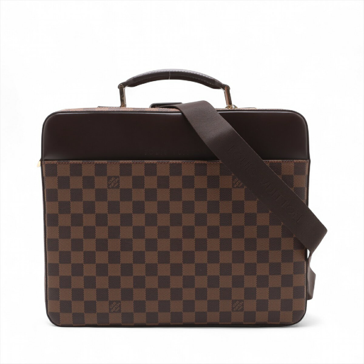 【中古】ヴィトン ダミエ ポルトオルディナトゥールサバナ N53355 ブラウン