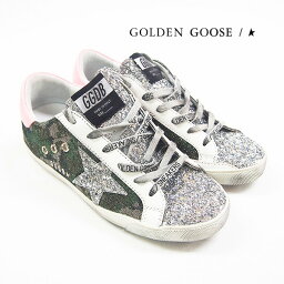 [土日祝も発送] ゴールデングース【49,000円→43,500円】GOLDEN GOOSE レディーススニーカー（グリーン迷彩）GD-002[ブランド 本革 レディース 新作 新生活 お祝い 誕生日 バースデー 贈り物 ギフト 父の日 プレゼント]