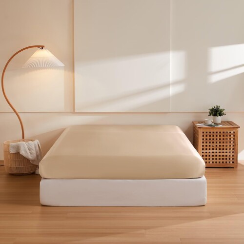 (THXSILK) ボックスシーツシルク 100%19匁シルク 洗濯機可 縫い目なし 着脱簡単 吸水速乾 高級 ホテル仕様 摩擦軽減 静電気防止 防ダニ 抗菌 寝癖軽減 美髪・美肌 オールシーズン 単品売り厚