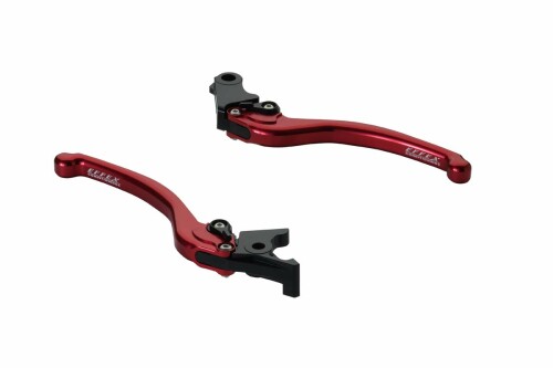 エフェックス(EFFEX) スムースフィットレバー CB400SB、CB400SF、HORNET250、CB750、HORNET600、NC750X/S レッド 左右セット(ブレーキ/クラッチレバーセット) EAL014R