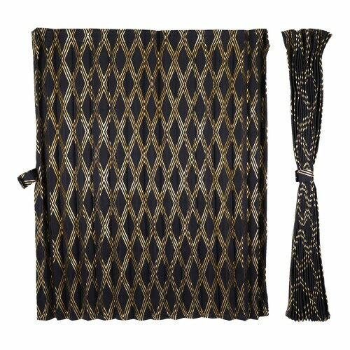 トラック用カーテン ミヤビ 雅 ルームカーテン 歌舞伎 遮光カーテン 一級 ゴールド (トラック/W:1200mm×H:1000) CC-KBGO