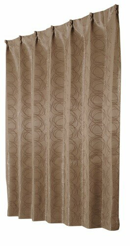 ユニベール 遮光ドレープカーテン フロスト ブラウン 幅100×丈200cm 2枚組