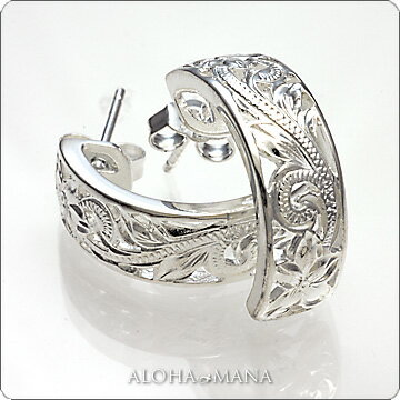 ハワイアンジュエリー ピアス プルメリア・プリンセスピアスSilver925 amb_er0128