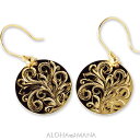 ピアス ハワイアンジュエリー レディース 女性 (K14/K18 ゴールド 14金18金 18k)(Weliana) ラウンド ゴールド フック ピアス イエローゴールド wpe1354/新作