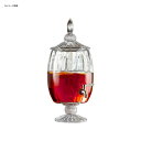 ドリンクサーバー 脚付 ガラスドリンクディスペンサー 6.4L レストラン カフェ ホテル 1.7 Gallon Madison Optic Glass Beverage Dispenser 494210143GB
