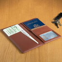 革製 パスポートケース 航空券 ID 現金 ブラウン 茶色 Royce Leather Airline Ticket & Passport Holder