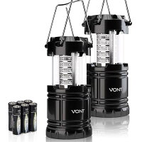 LEDランタン 2個セット アウトドア キャンプ Vont 2 Pack LED Camping Lantern, Portable Lanternsの画像