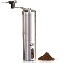 ҂ 蓮 XeX R[q[~  P JavaPresse Manual Coffee Grinder with Conical Burr Mill, Brushed Stainless Steel