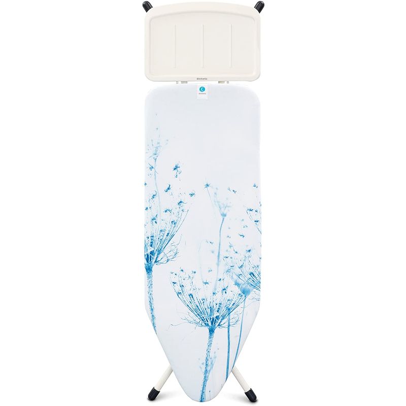 <strong>アイロン台</strong> 124×45cm <strong>サイズ</strong>C <strong>大きい</strong> ワイド 高さ調節可 ブラバンシア Brabantia Ironing Board with Solid Steam Unit Holder, Size C, Wide